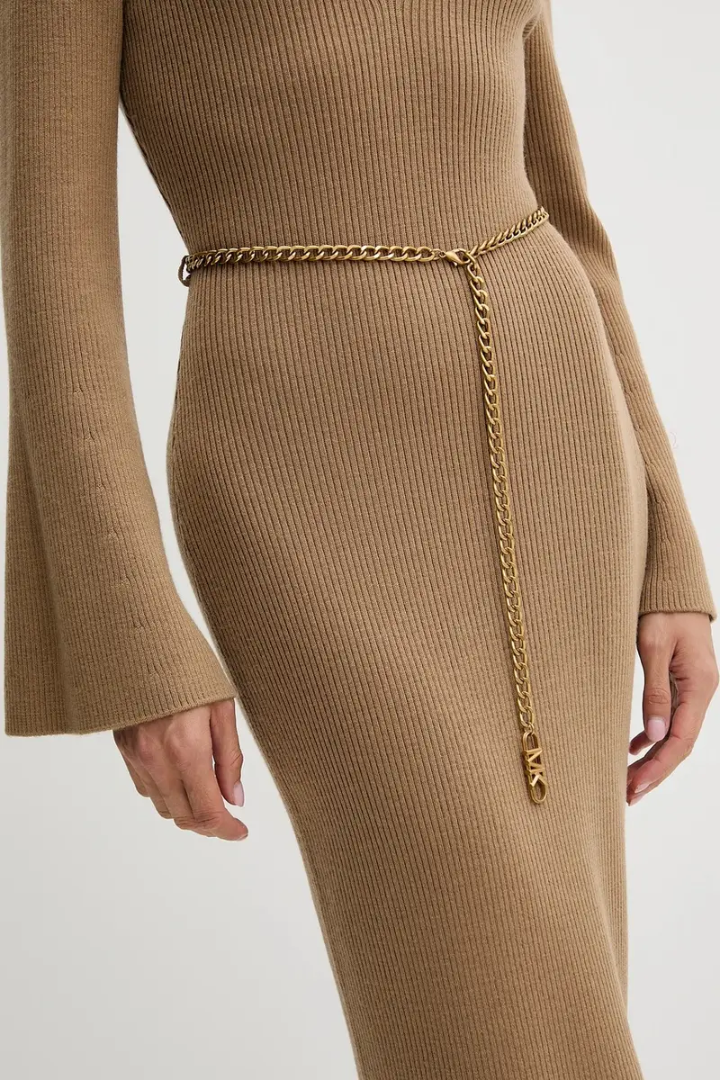 vestito con lana colore verde MF5835G4VR miniatura 5