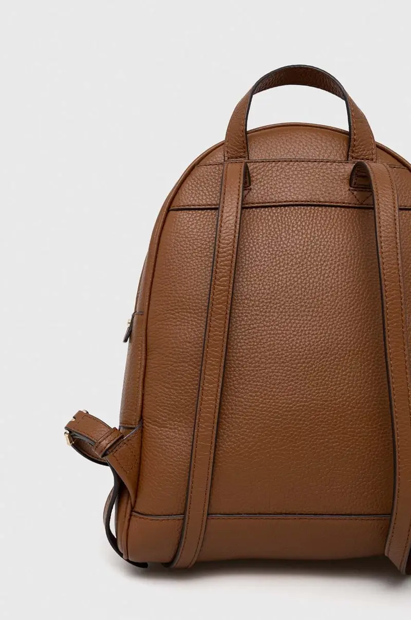 zaino in pelle Marrone miniatura 3