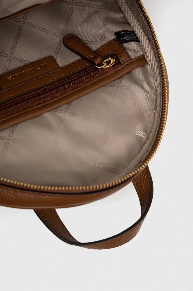 zaino in pelle Marrone miniatura 5