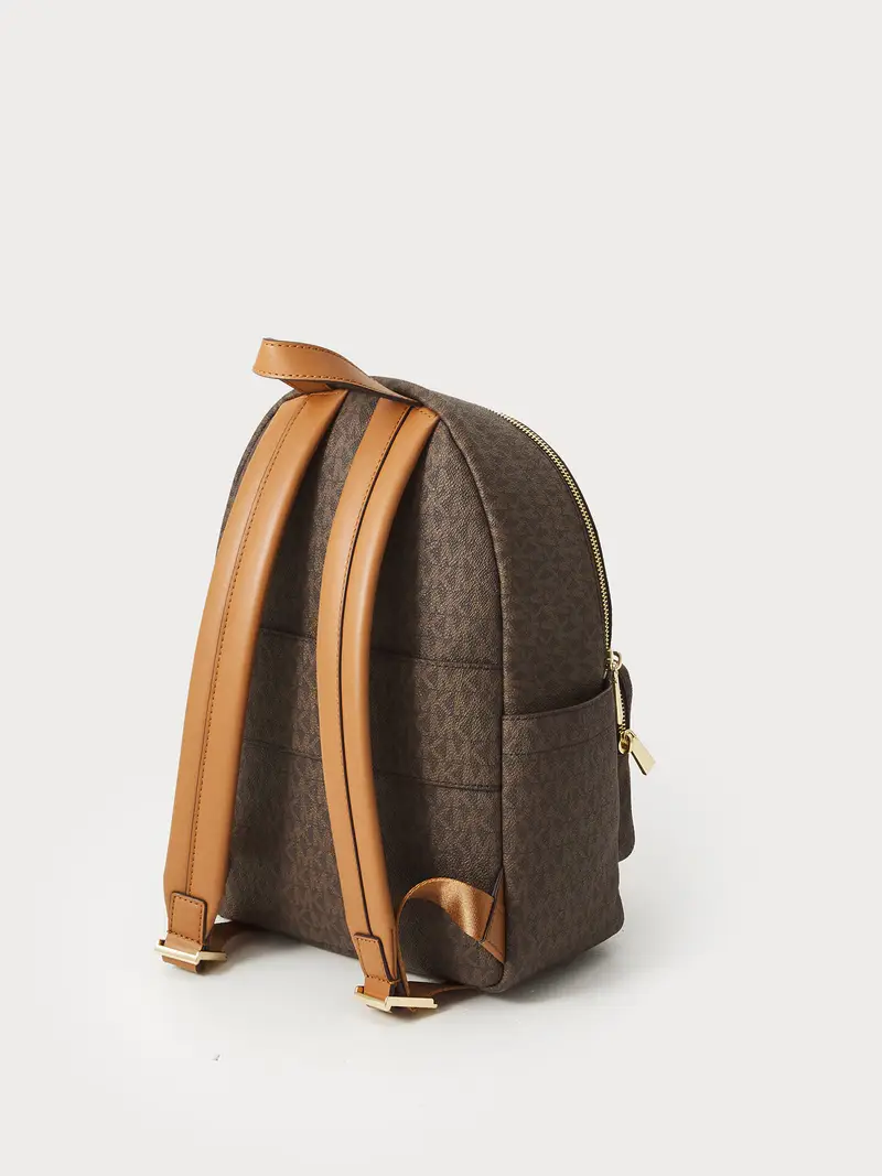 Zaino marrone / cappuccino / marrone scuro miniatura 2