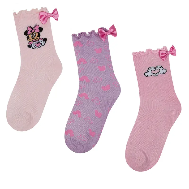 Calzini lunghi Mickey&Friends ACCCS-SS25-327DSTC(3-PACK) Rosa