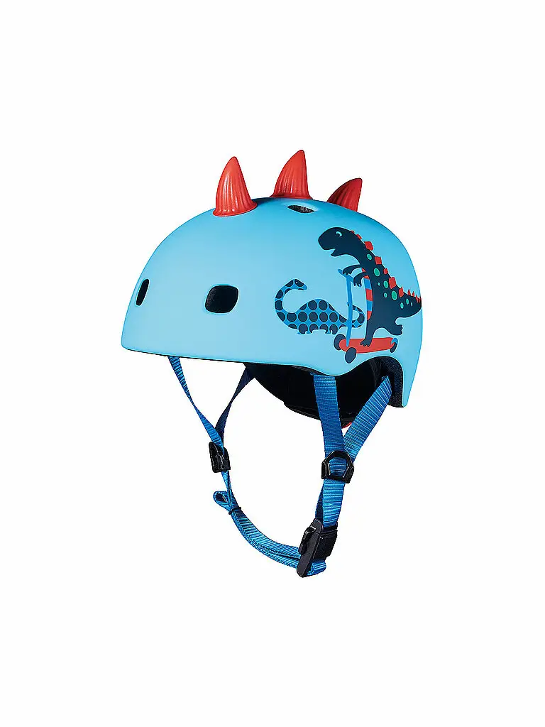 Casco per monopattino per bambini Scootersaurus 3D V2 blu | 48-53CM