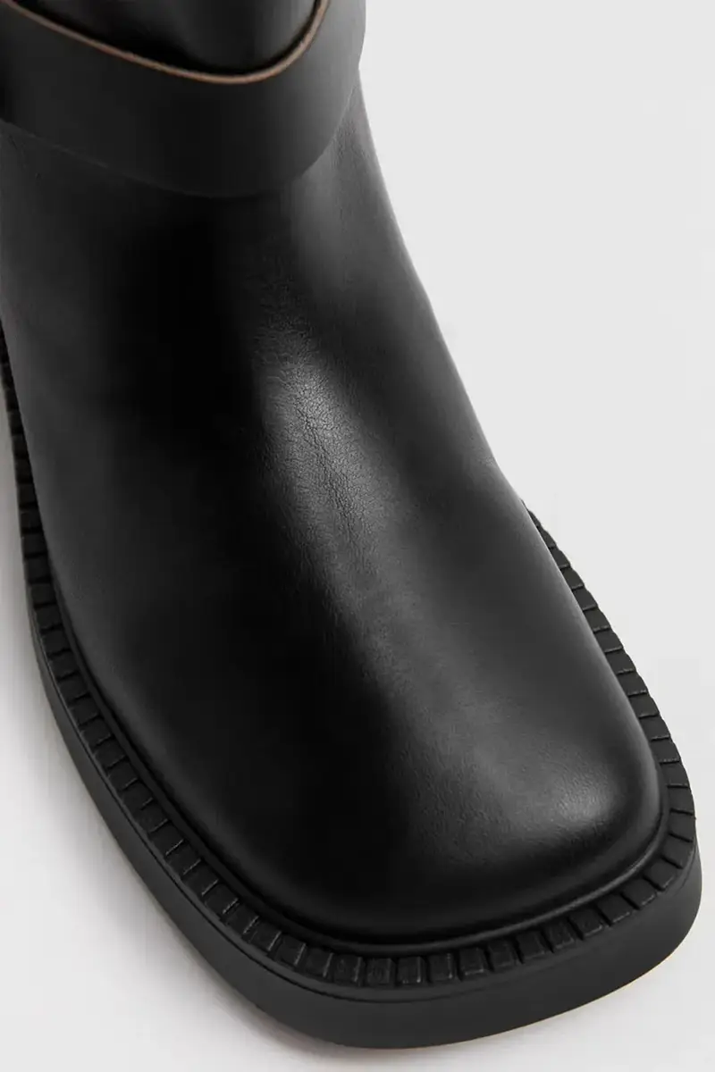 stivaletti alla caviglia in pelle Maitea donna colore nero E8_3951 miniatura 4