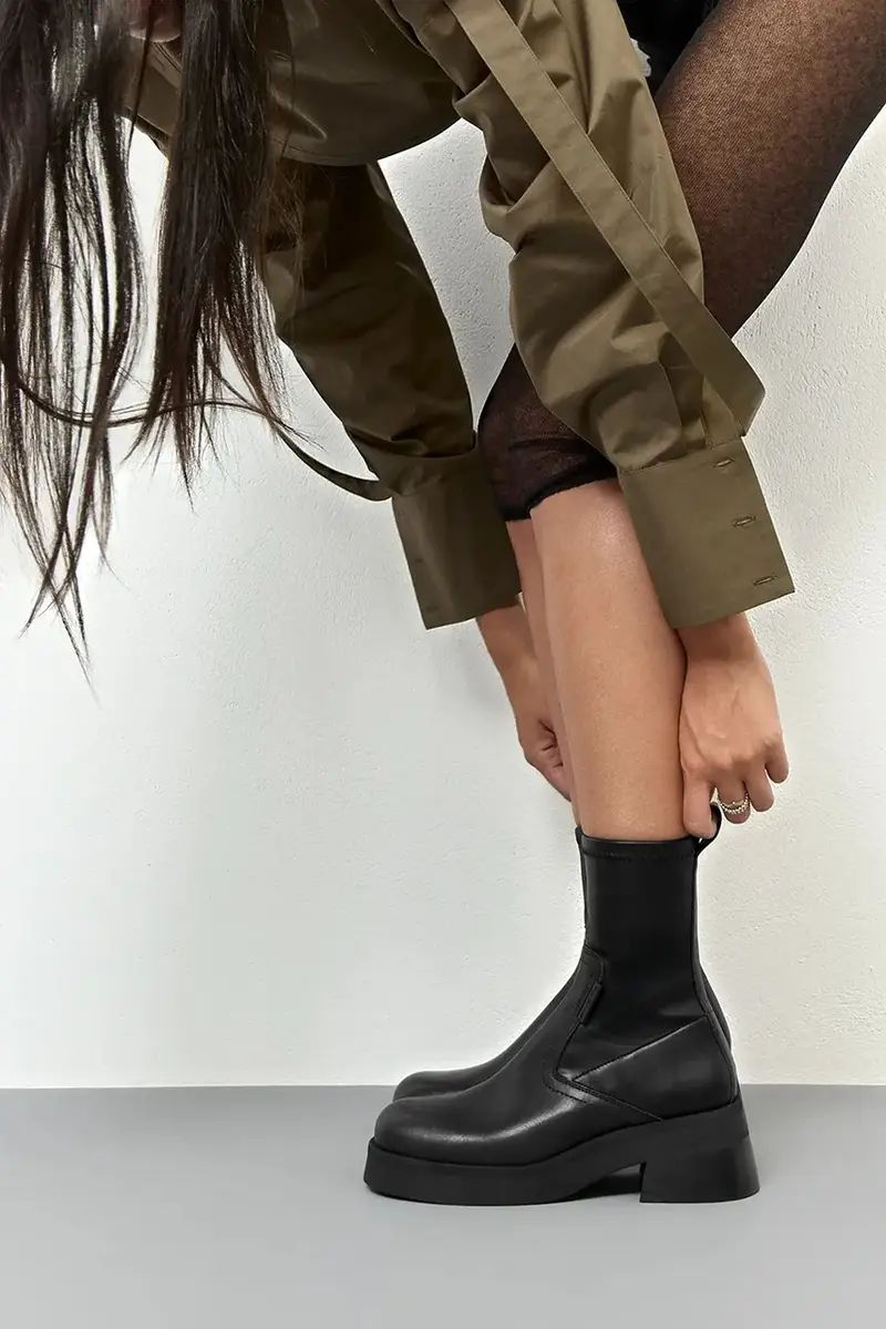 stivaletti alla caviglia Oliana donna colore nero E8_3119 miniatura 5