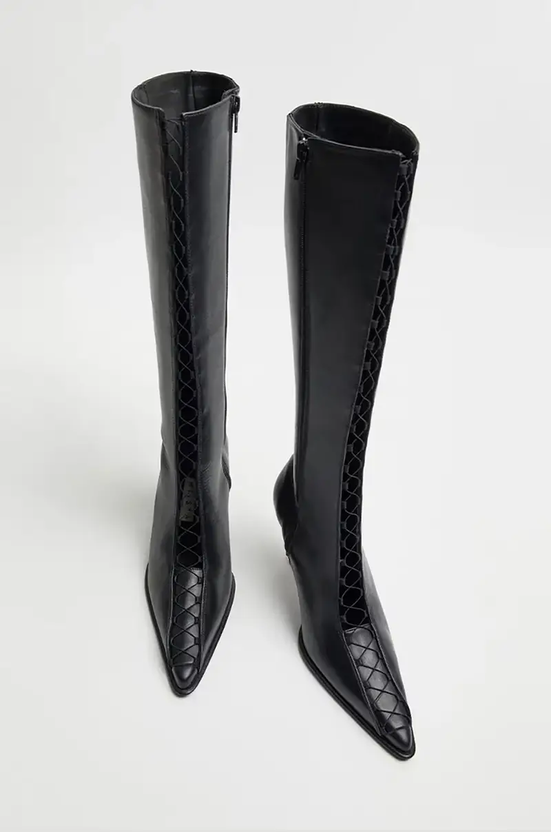 stivali in pelle Aline donna colore nero MI_5294 miniatura 2