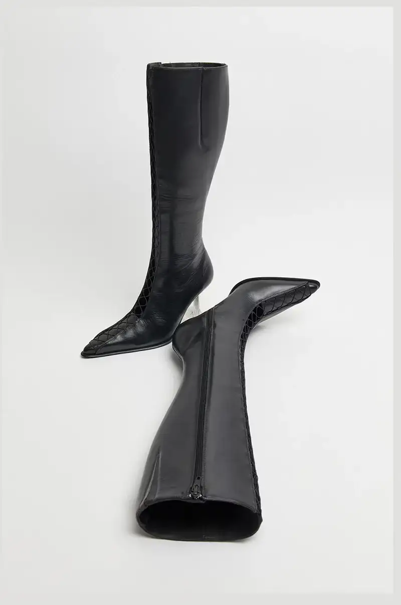 stivali in pelle Aline donna colore nero MI_5294 miniatura 3