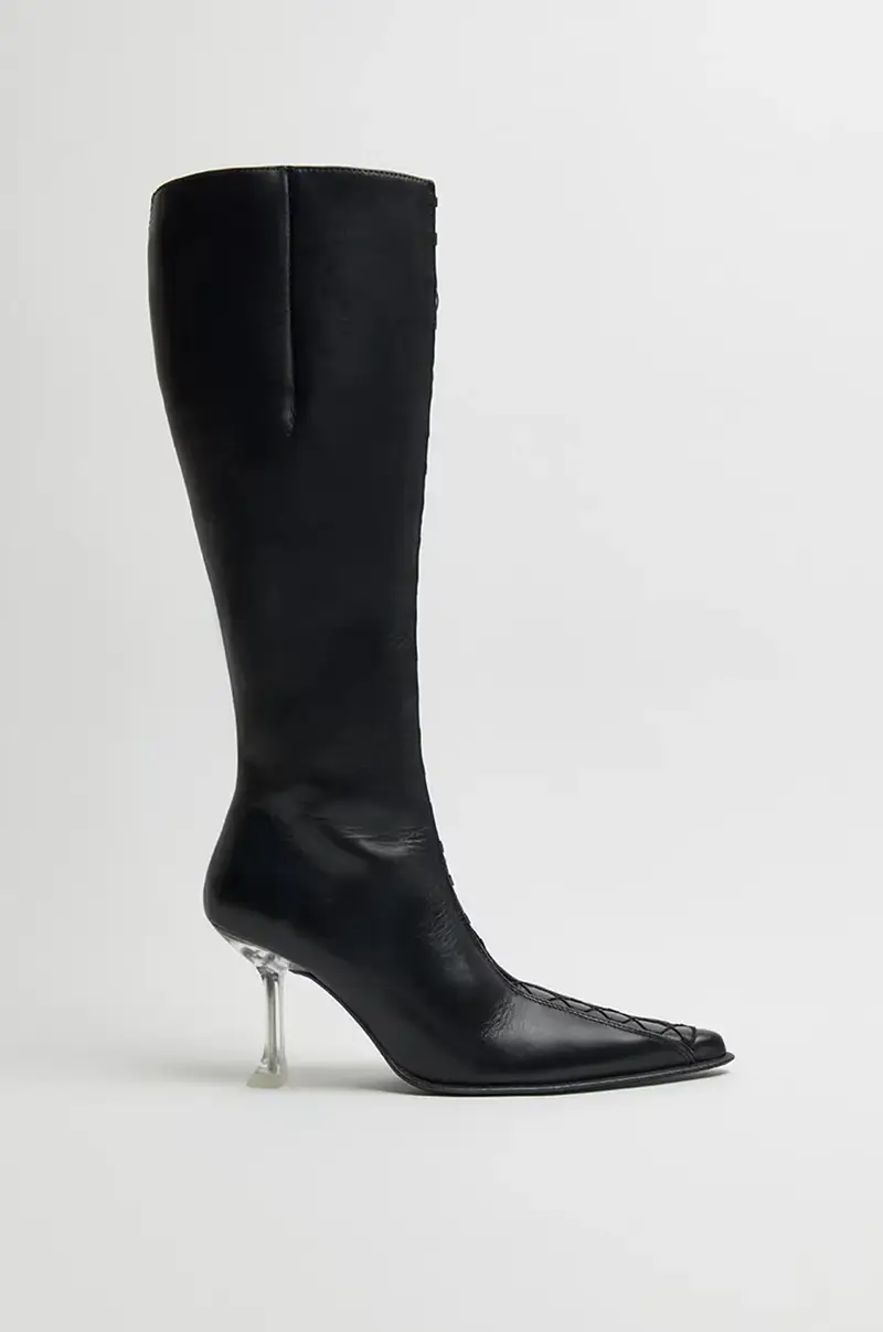 stivali in pelle Aline donna colore nero MI_5294