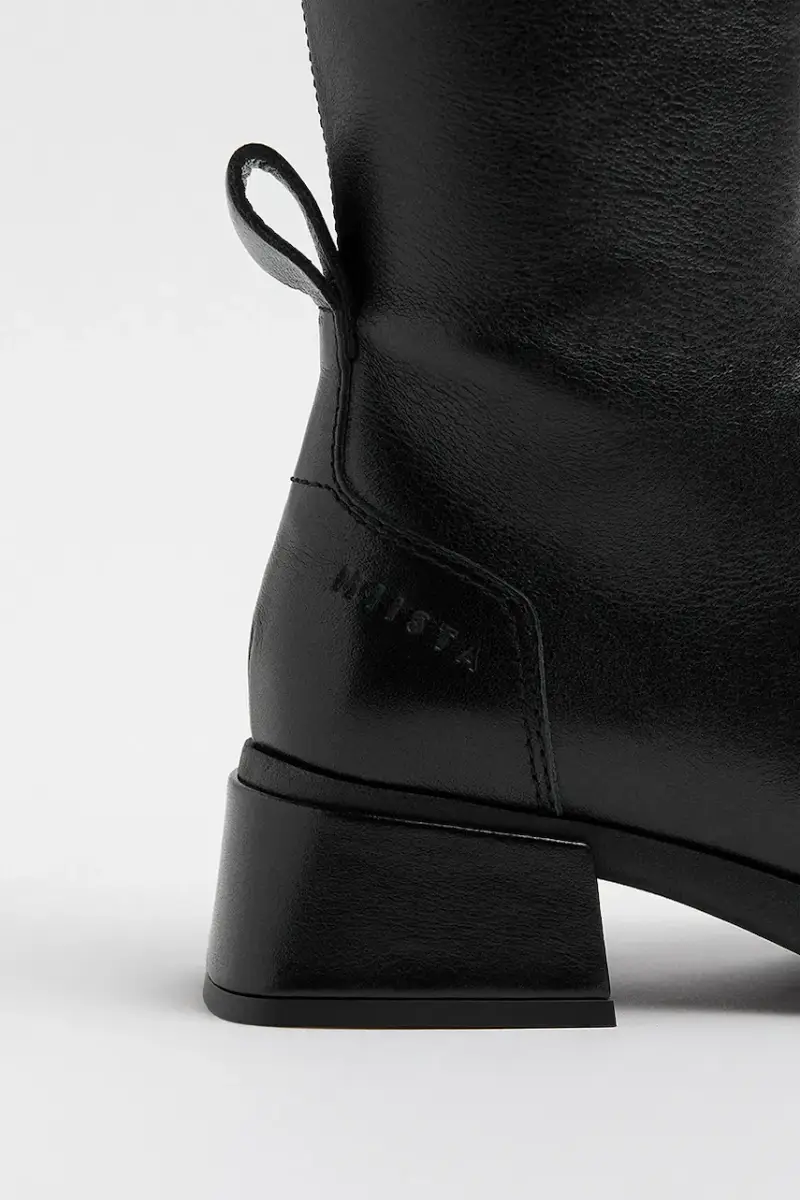 stivali in pelle Brunildha donna colore nero E8_4057 miniatura 4