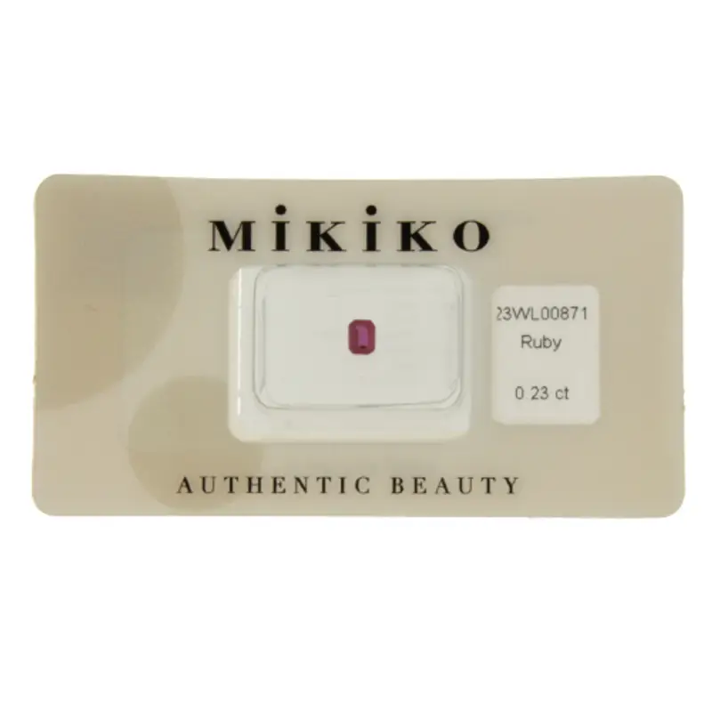Mikiko Rubino Blister Certificato 23WL00871