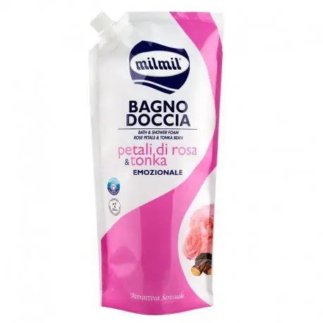 Mil Mil Bagno Doccia Petali Di Rosa & Tonka Flaconbusta 750Ml