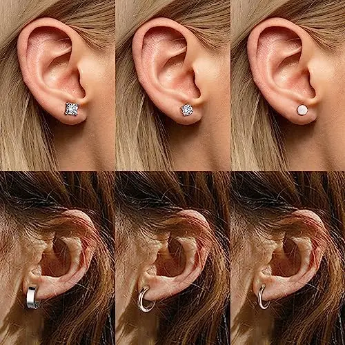 Milacolato Orecchini Uomo Argento 2526079 miniatura 3