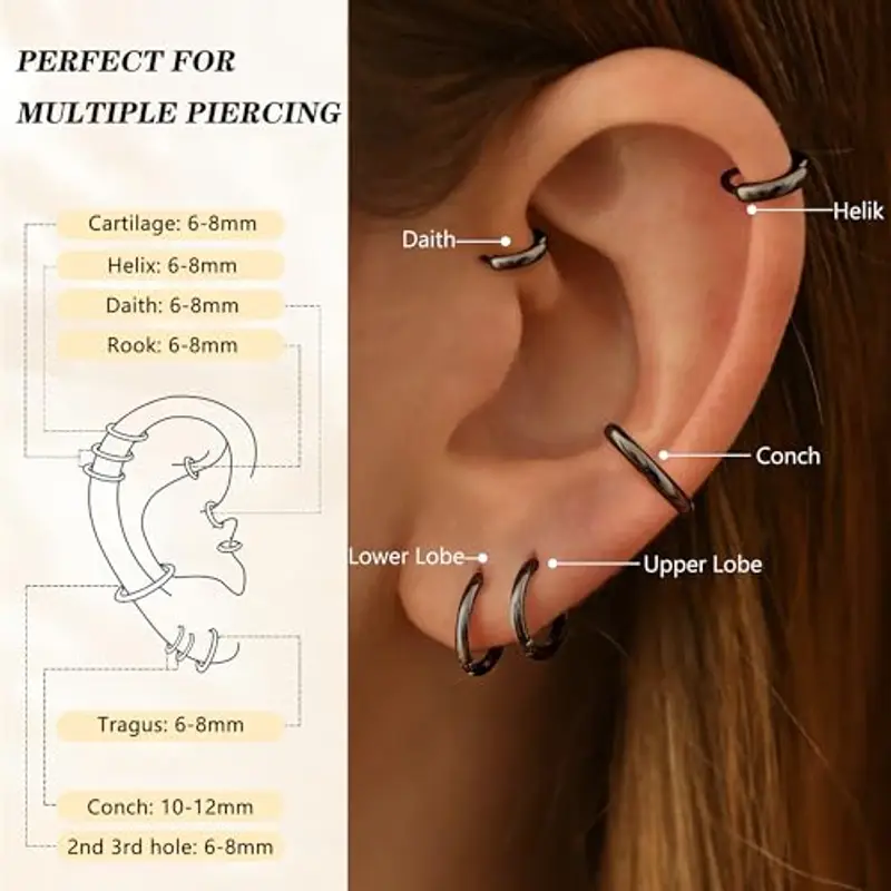 Milacolato Orecchini Uomo Verde 1604222 miniatura 2