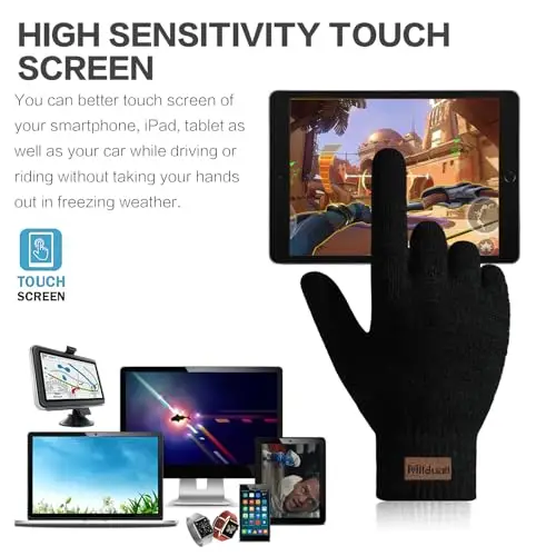 Milduall Guanti Uomo Multicolore 3724351 miniatura 2