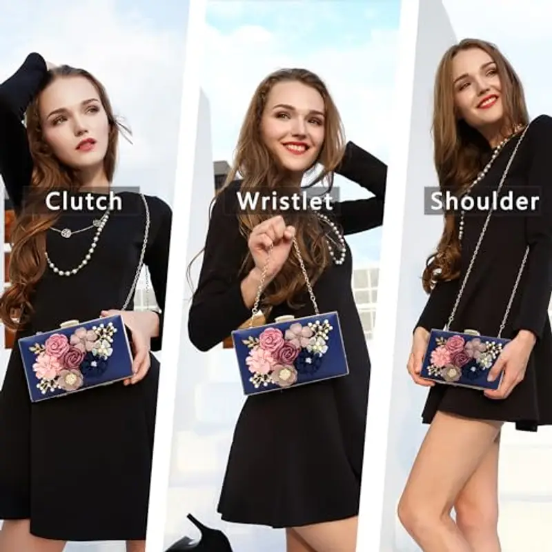 Milisente Pochette Donna Blu 2167188 miniatura 2