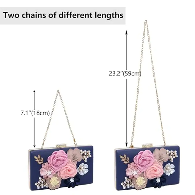 Milisente Pochette Donna Blu 2167188 miniatura 3