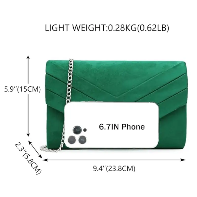 Milisente Pochette Donna Verde 2167192 miniatura 3