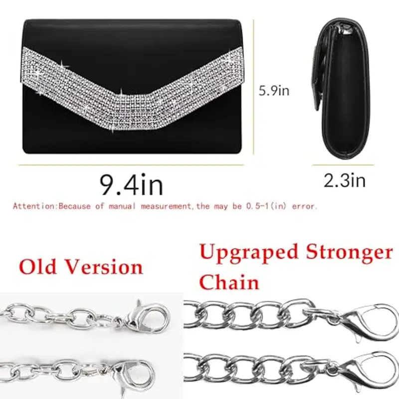 Milisente Pochette Donna Nero 2167189 miniatura 2