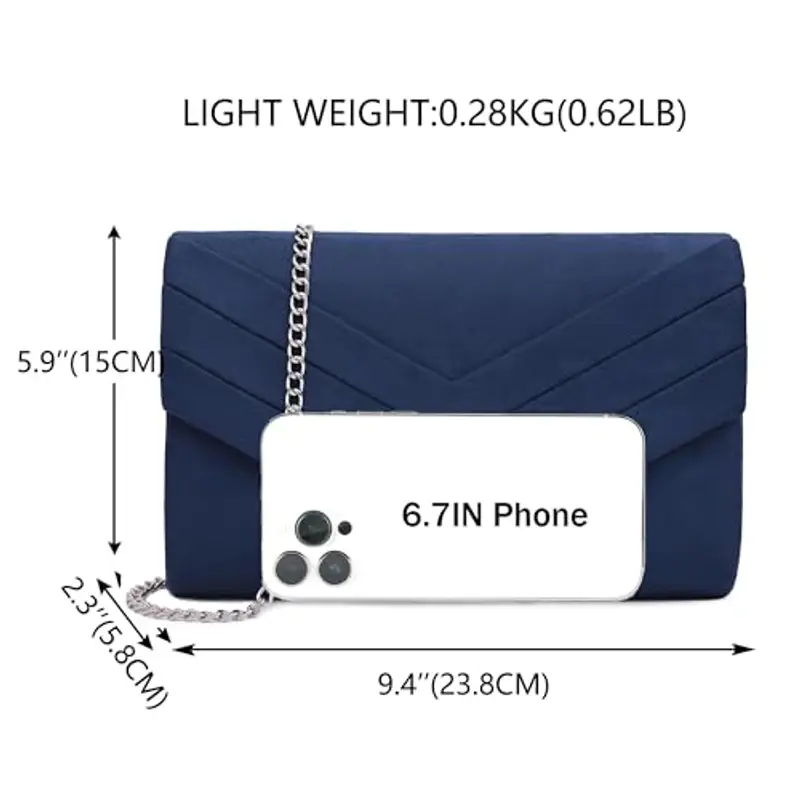 Milisente Clutch Blu 2167187 miniatura 3