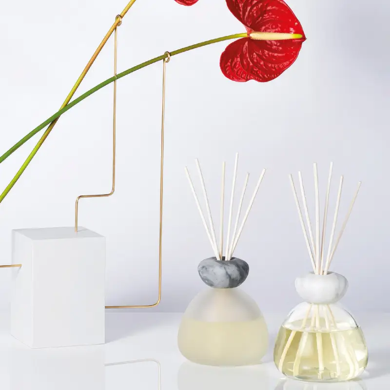 Air Design Diffusore Marble - Trasparente con Tappo Bianco - Diffusori di profumo miniatura 3