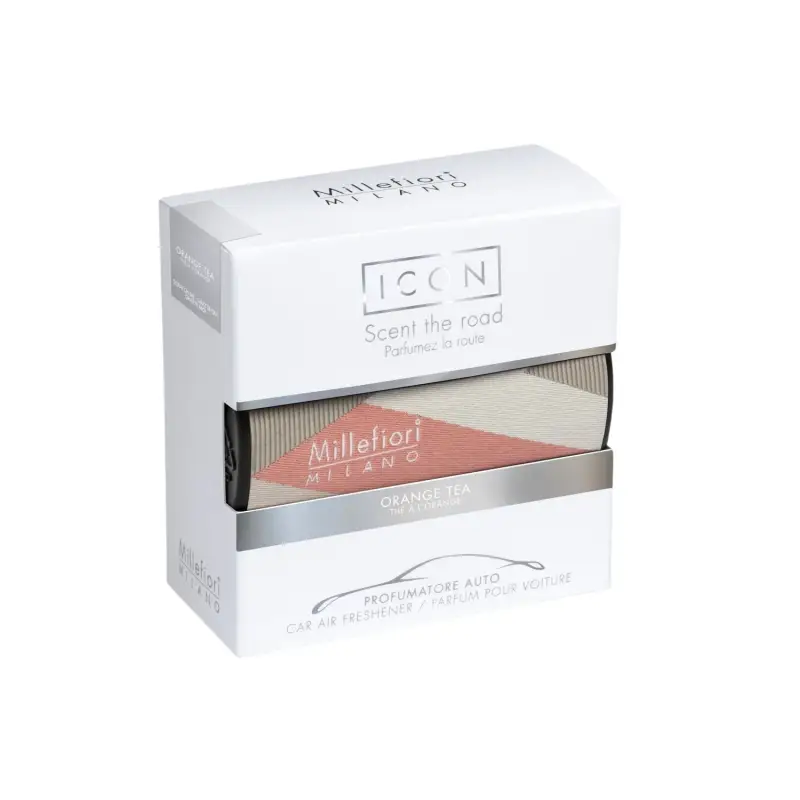 Car Air Freshener Icon Orange Tea - Textile Geometric - Profumo auto
