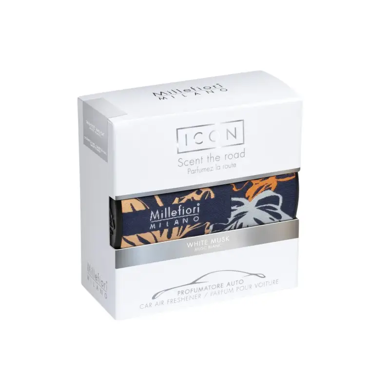 Car Air Freshener Icon White Musk - Textile Floral - Profumo auto