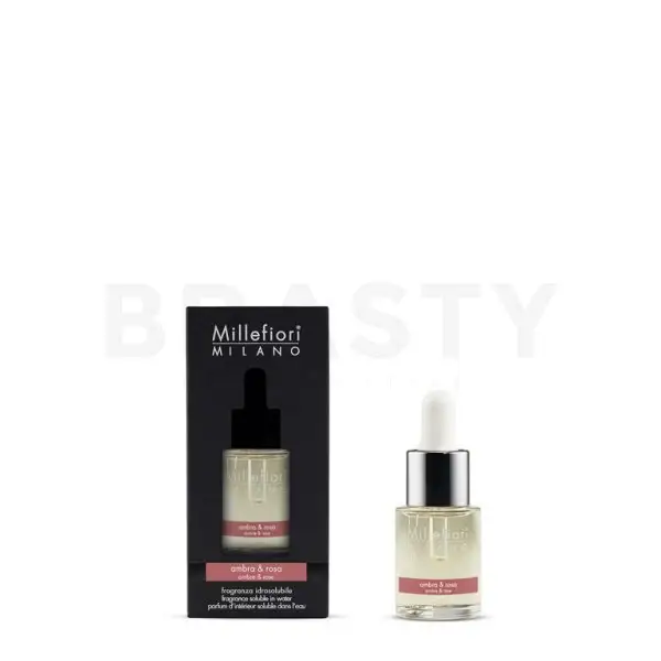Fragranza Millefiori Milano Solubile in Water Ambra & Rosa 15 ml