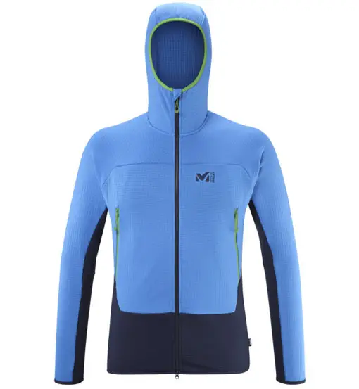 Fusion Grid - felpa in pile - uomo Blue