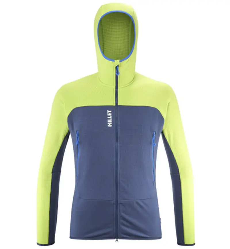 Fusion Grid - felpa in pile - uomo Blue