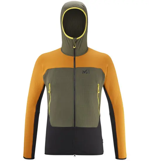 Fusion Grid - felpa in pile - uomo Orange