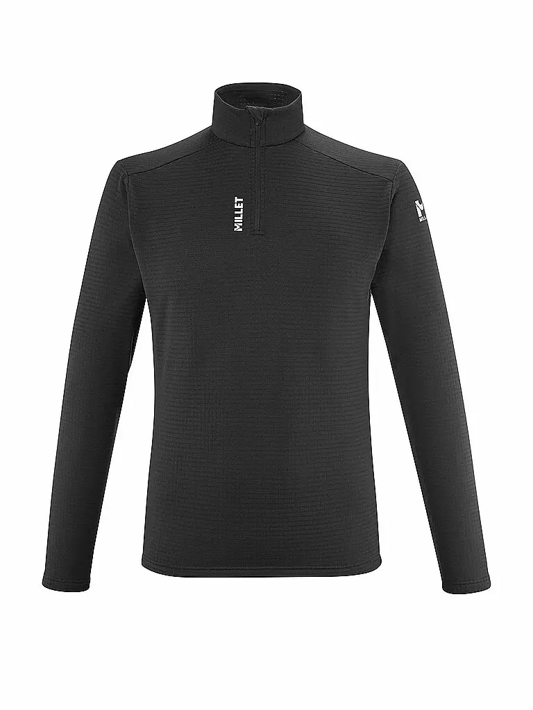 Zipshirt da uomo Intense Fleece nero | S