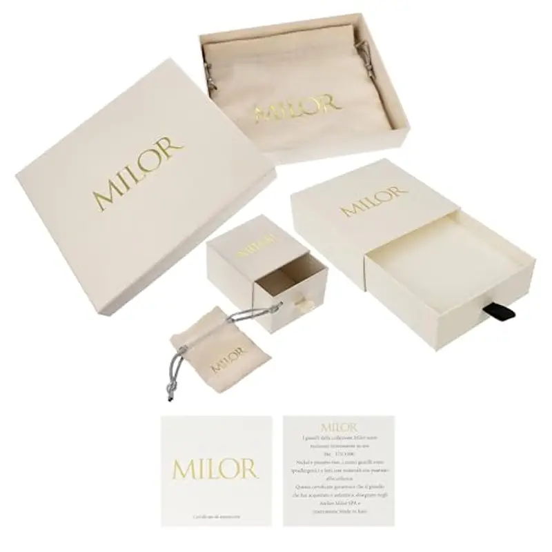 MILOR - Bracciale Oro 9Kt; Bracciale Bambino con Targhetta e Ciondolo; Regalo Nascita, Battesimo miniatura 3