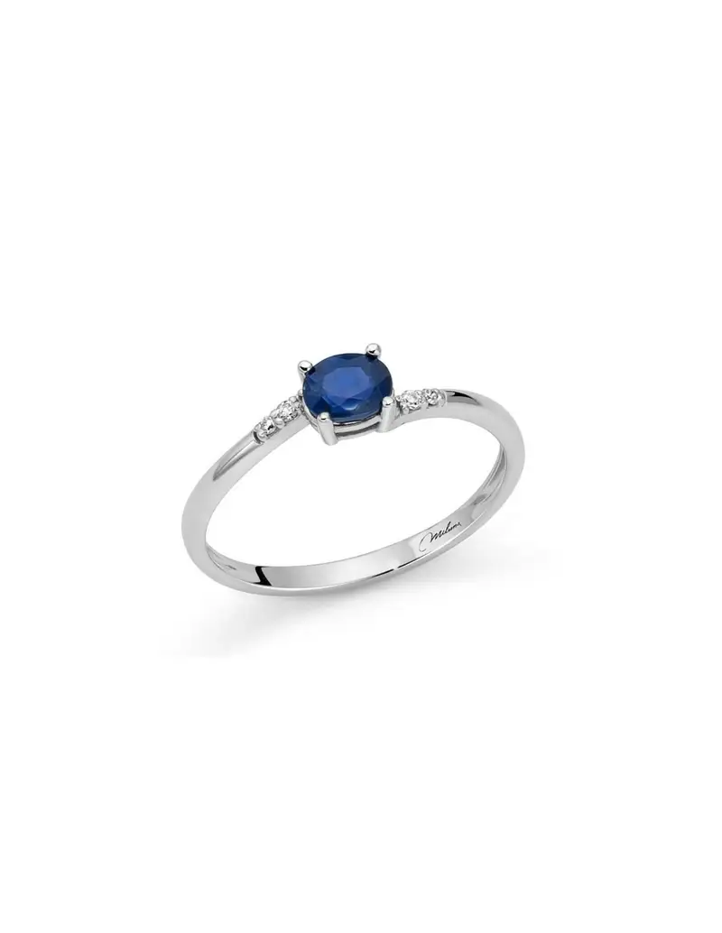 Anello MILUNA in oro 9Kt con zaffiro e diamanti LID3740X