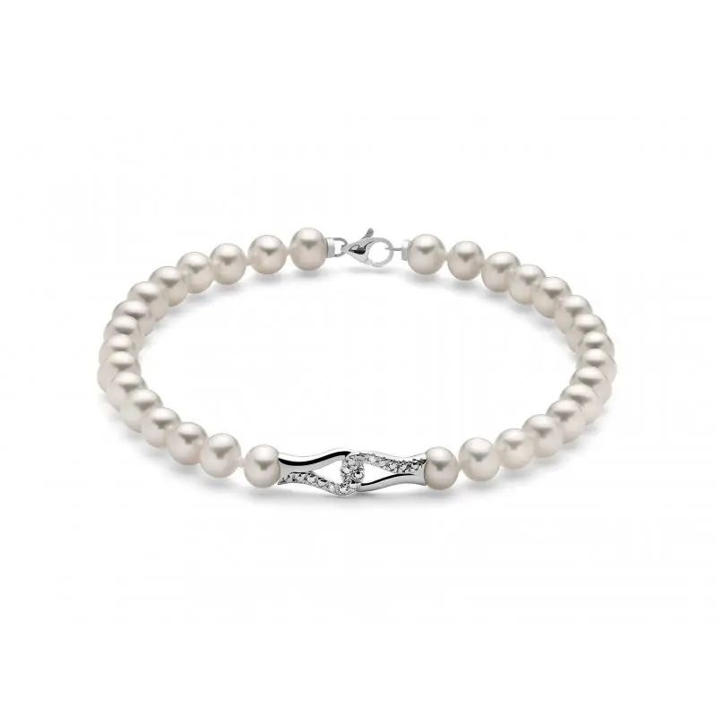 Bracciale Au+Pc+Diam - Miluna