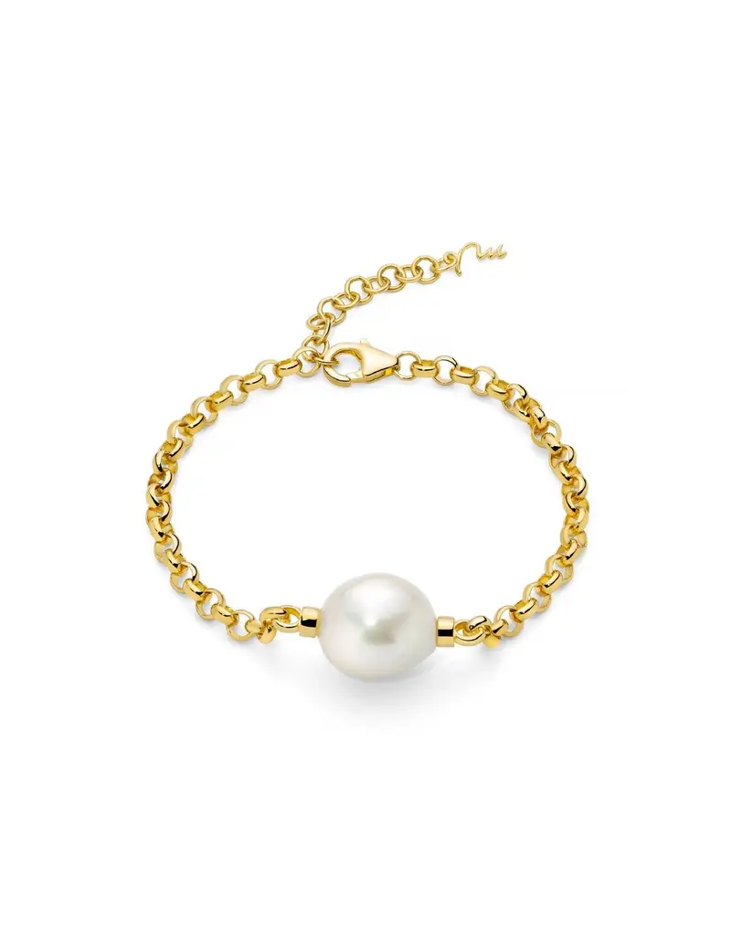 Bracciale MILUNA Giochi di Perle PBR3546G con perla in argento 925 placcato oro