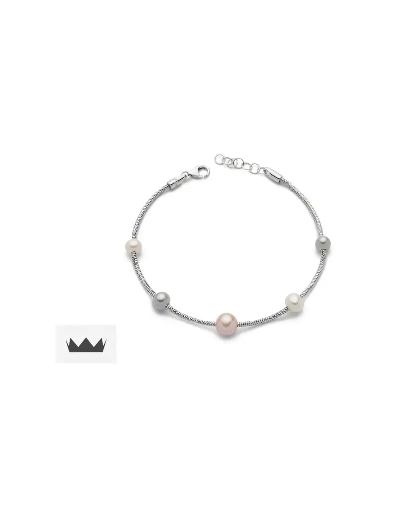Bracciale MILUNA MISS ITALIA in argento 925 e perle - PBR2831