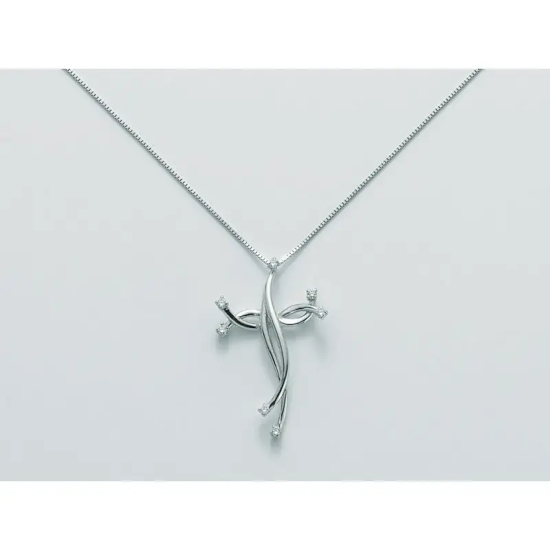 Catena Con Ciondolo B Diamante - Miluna