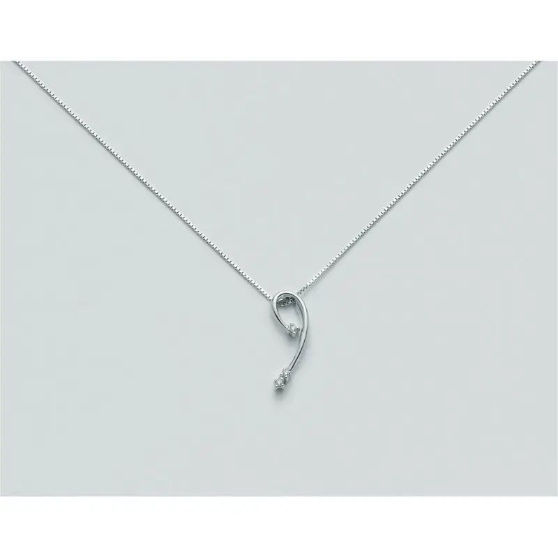 Catenina Con Ciondolo B Diamante - Miluna