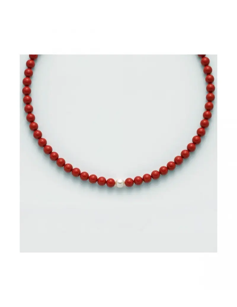 Girocollo MILUNA in argento 925 e Perle Terra e Mare PCL4437