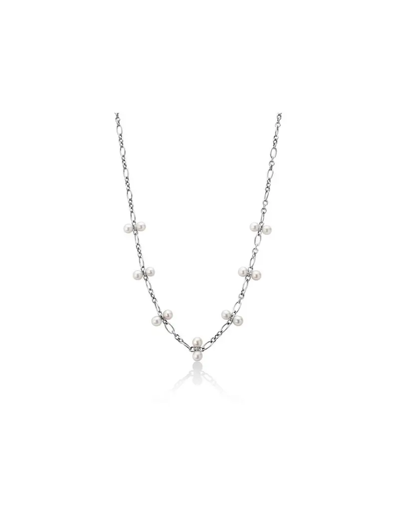 SALDI Collana MILUNA Fantasia di Perle argento 925 e perle - PCL6133B