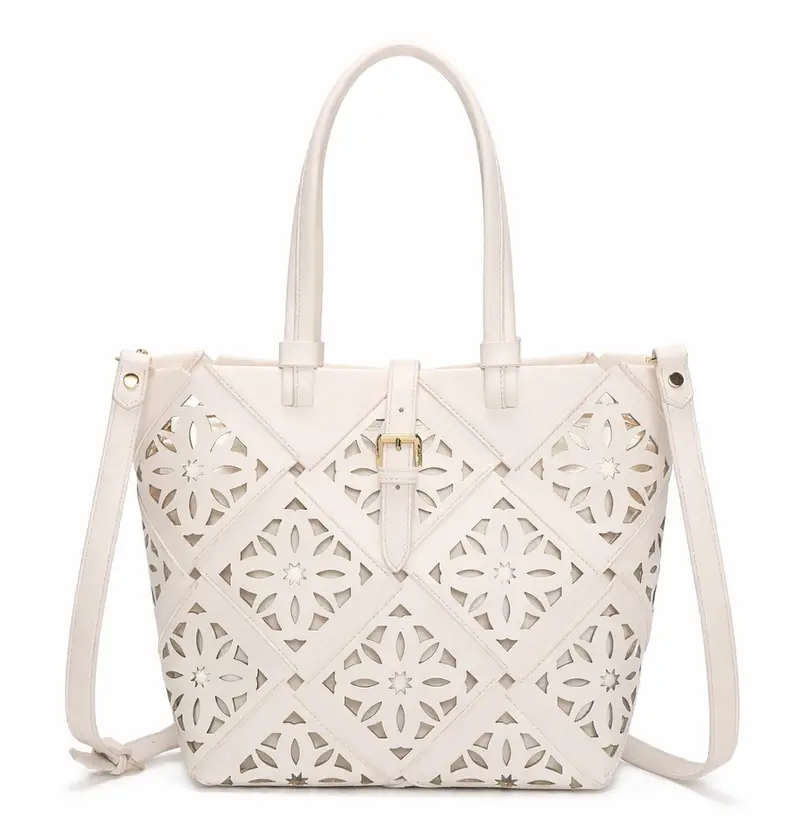 Borsa a mano e tracolla Mimì-Muà Bianca