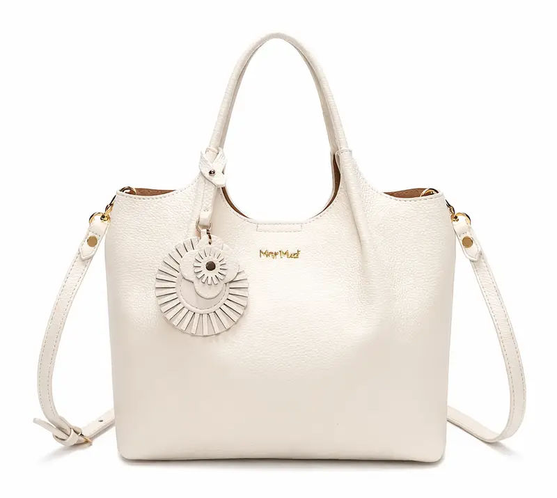 Borsa a mano e tracolla Mimì-Muà Bianca