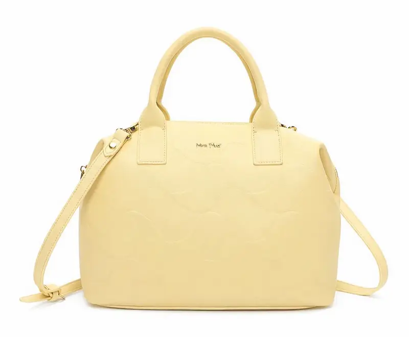 Borsa a mano e tracolla Mimì-Muà Gialla