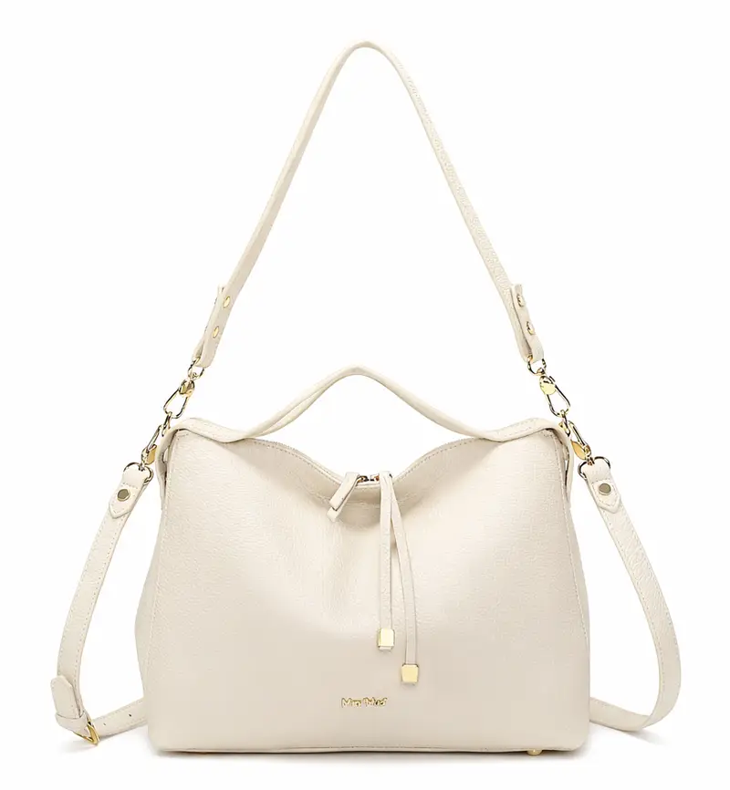 Borsa a mano e tracolla Mimì-Muà Panna