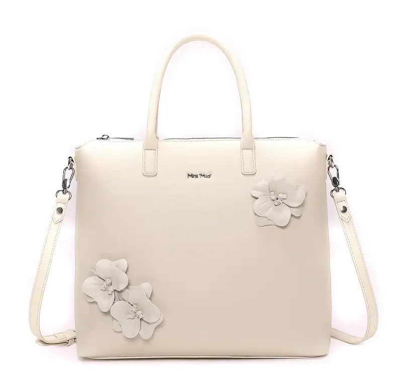 Borsa a mano e tracolla Mimì-Muà Panna