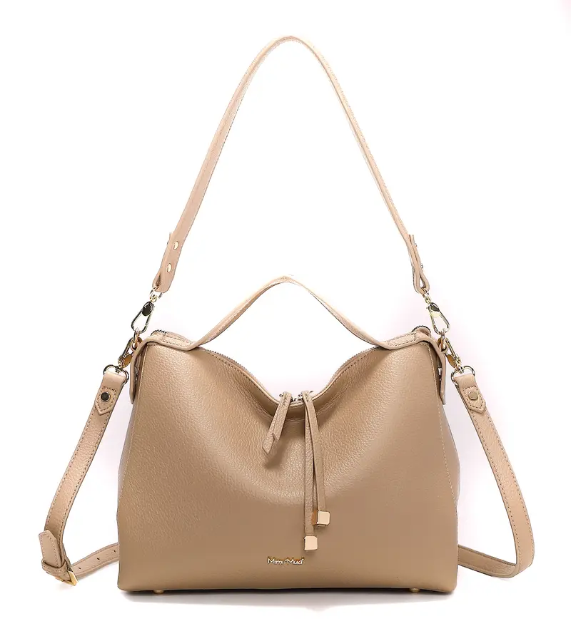 Borsa a mano e tracolla Mimì-Muà Taupe