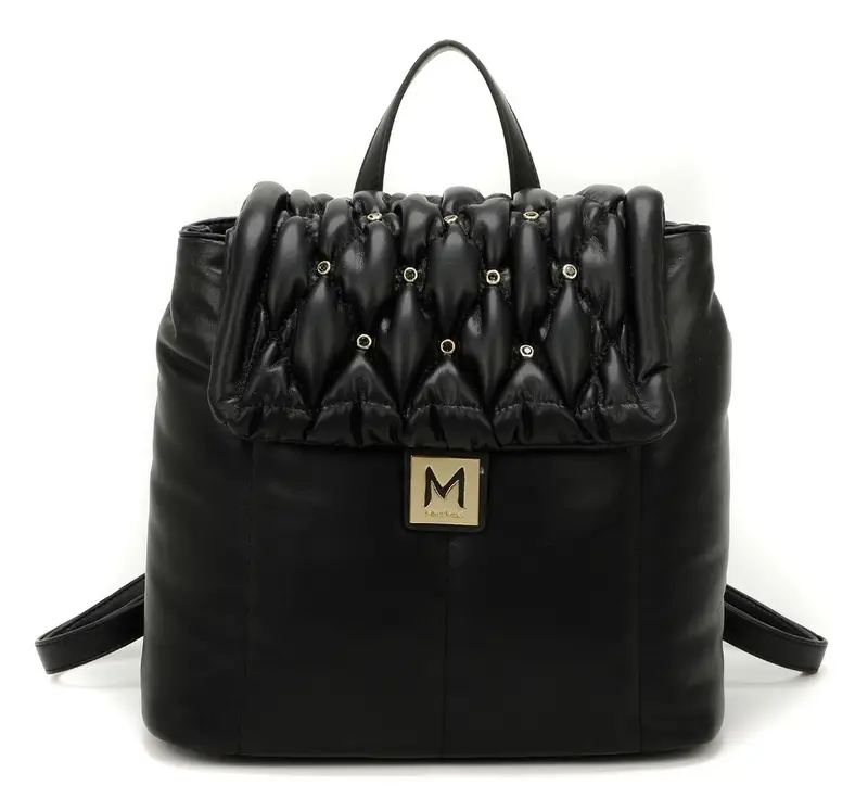 Zaino trapuntato con strass Mimì-Muà Nero