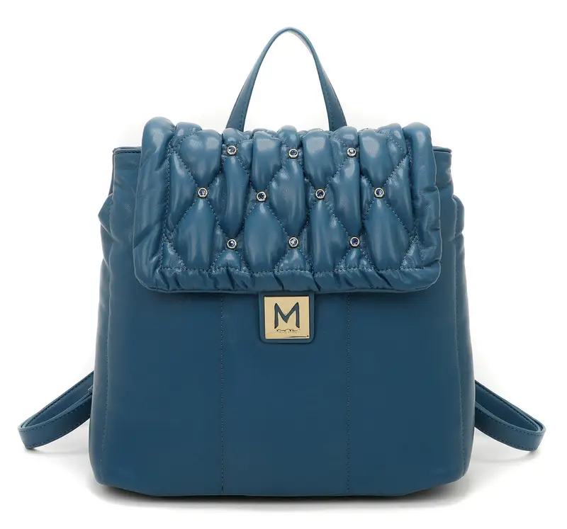 Zaino trapuntato con strass Mimì-Muà Ottanio