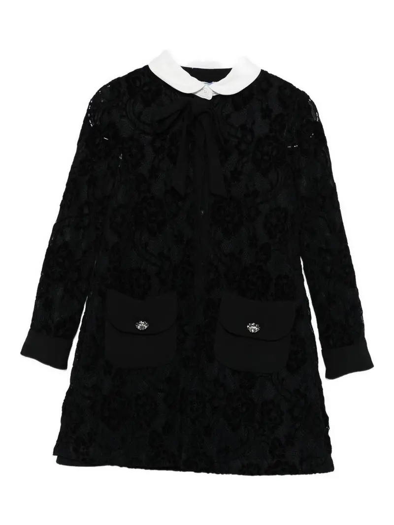 Vestito In Pizzo Nero