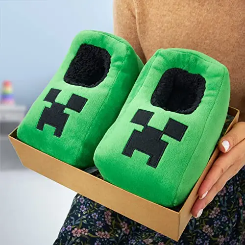 MINECRAFT Ciabatte Bambino, Accogliente Creeper Casa Scarpe miniatura 2