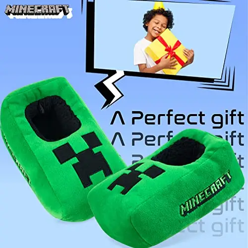 MINECRAFT Ciabatte Bambino, Accogliente Creeper Casa Scarpe miniatura 3